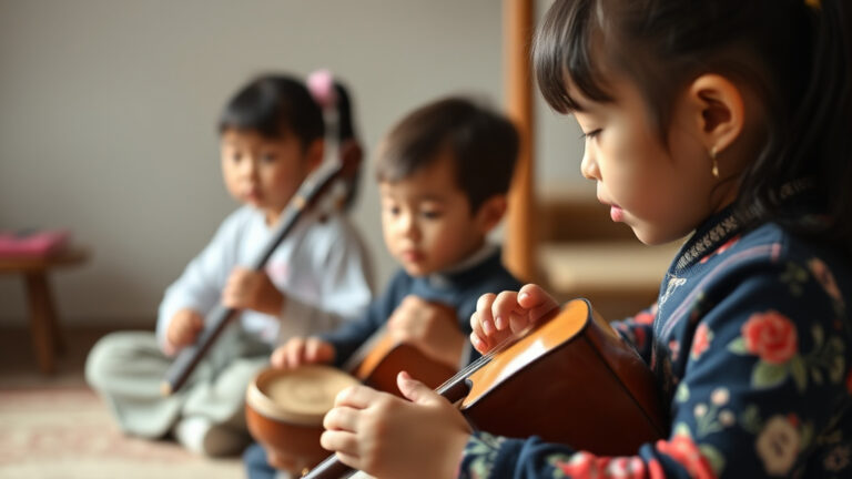 Traditional Music Training Enhances Cognitive Development in Young Learners Substantially